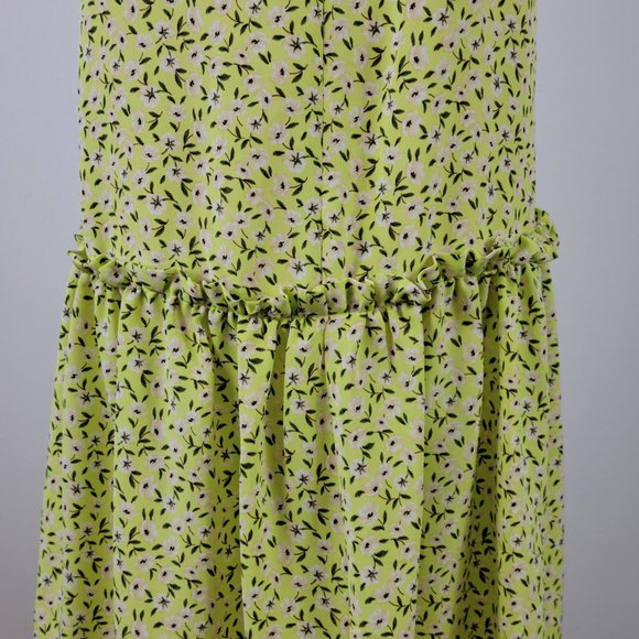 TOPSHOP dropped waist midi dress Sz 6 - Picture 6 of 10